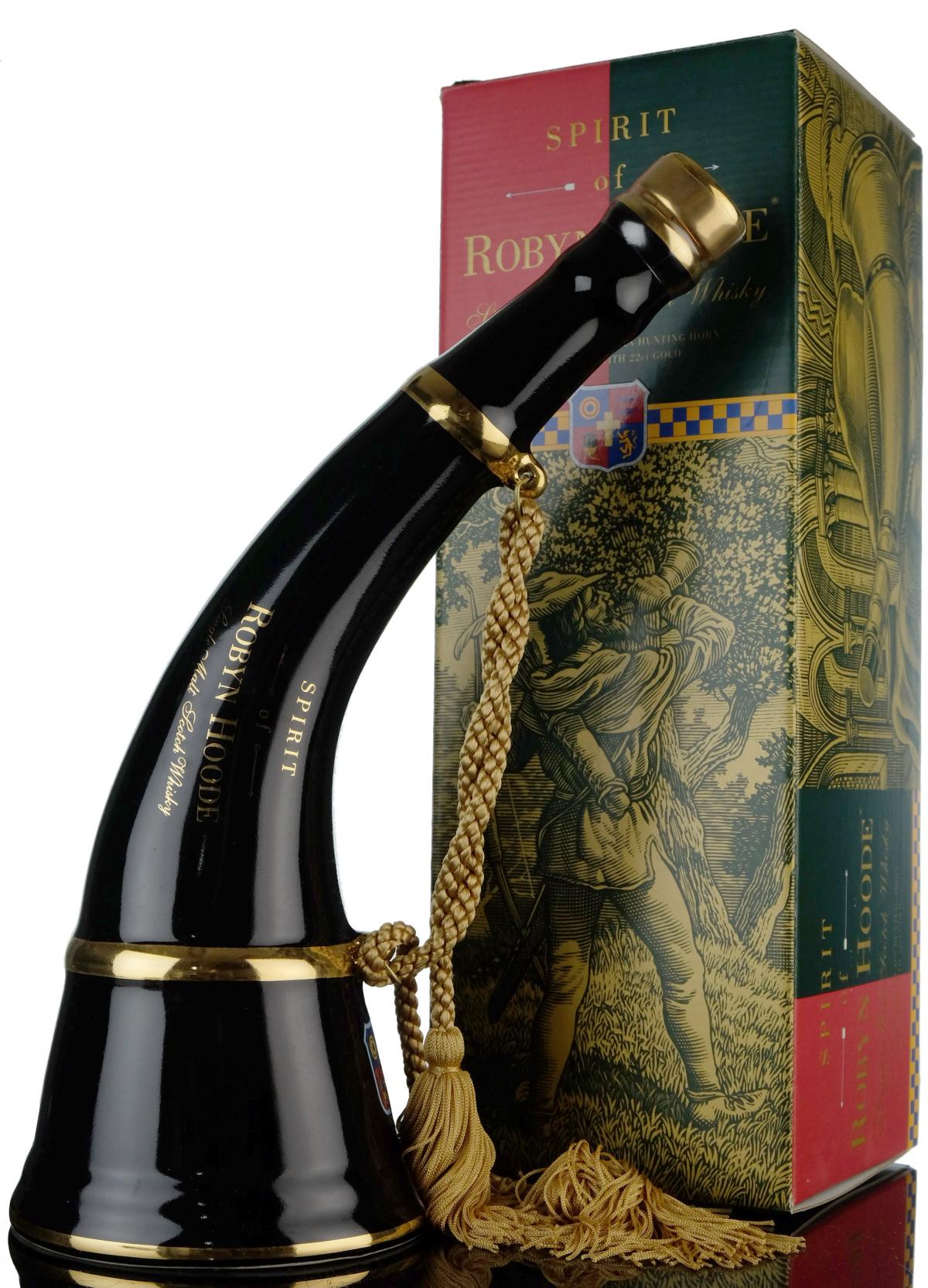 Robyn Hoode Porcelain Hunting Horn - Black