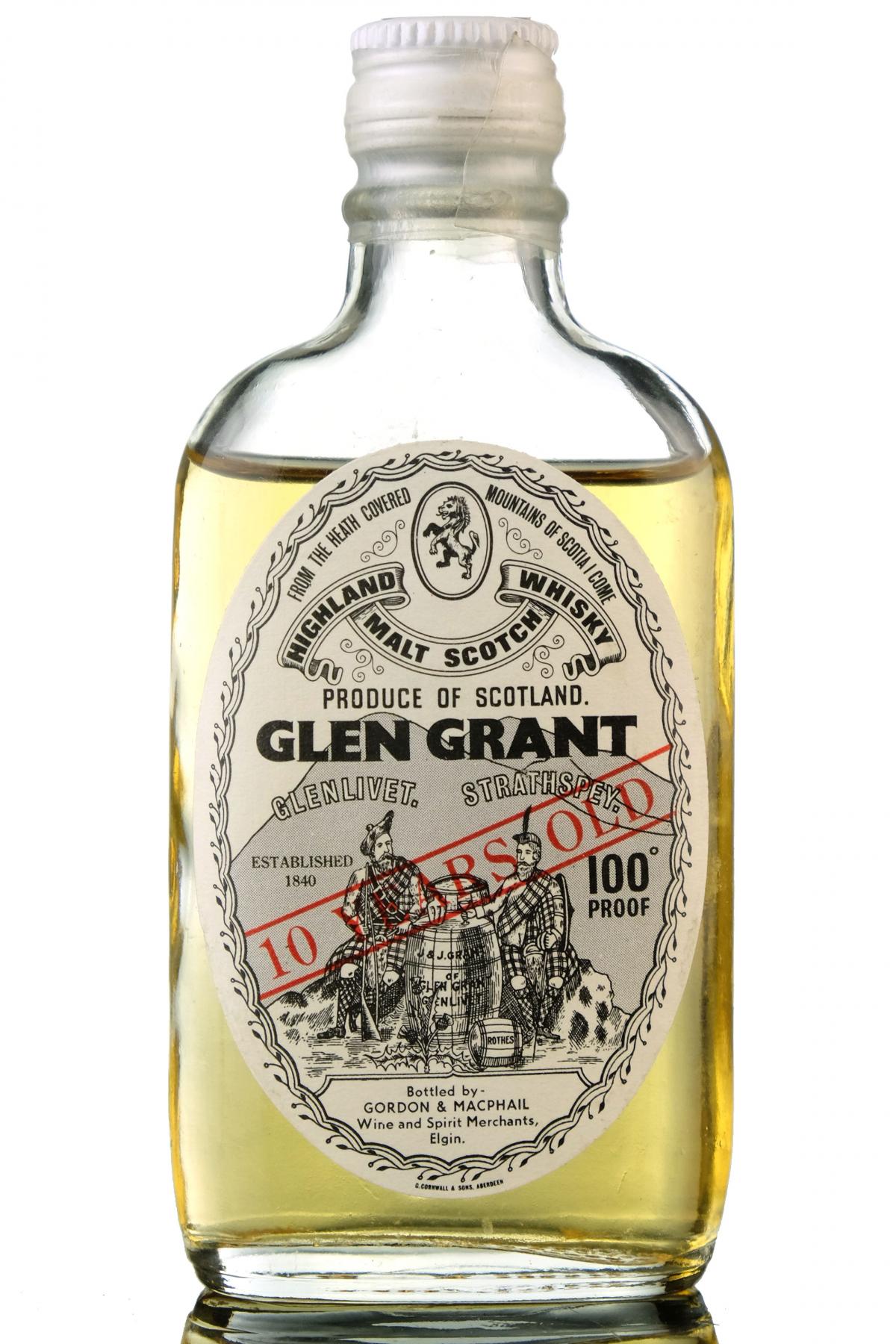 Glen Grant 10 Year Old - 100 Proof - Gordon & MacPhail Miniature