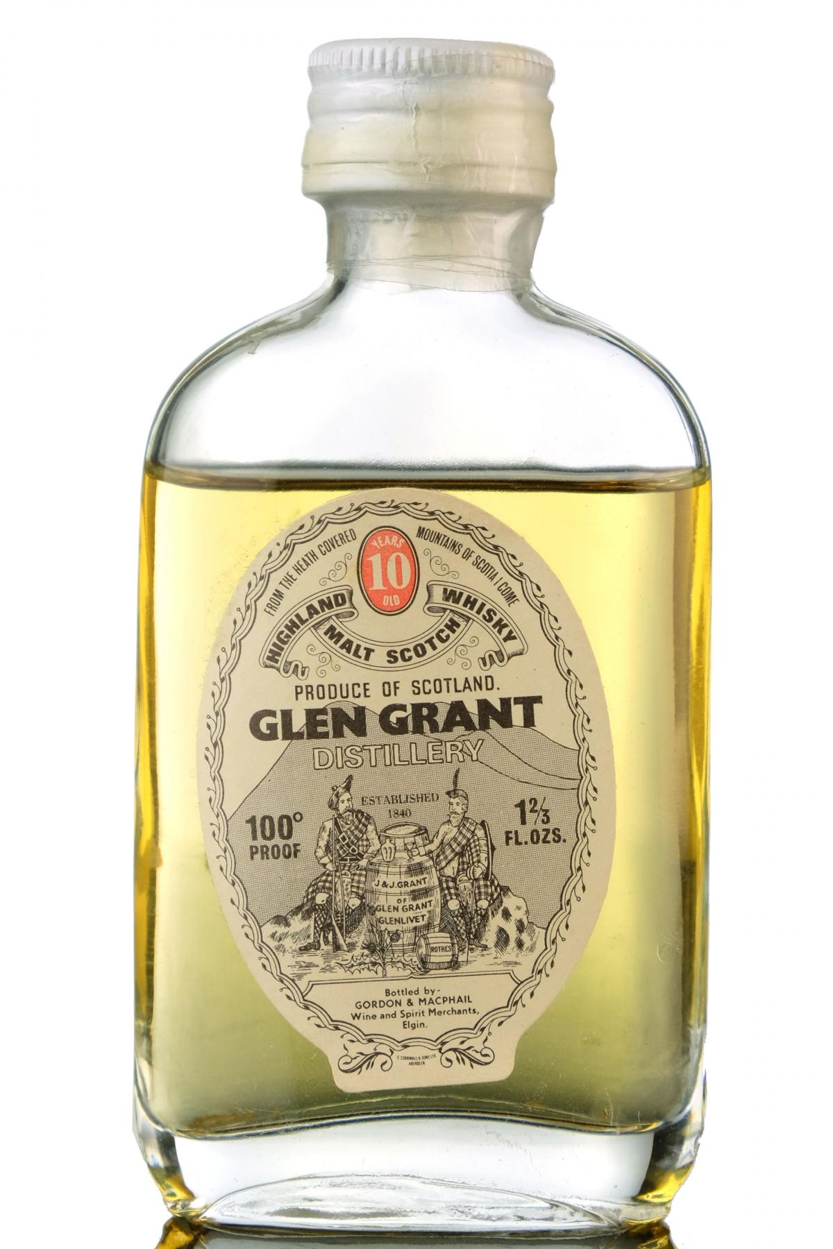 Glen Grant 10 Year Old - 100 Proof - Gordon & MacPhail Miniature