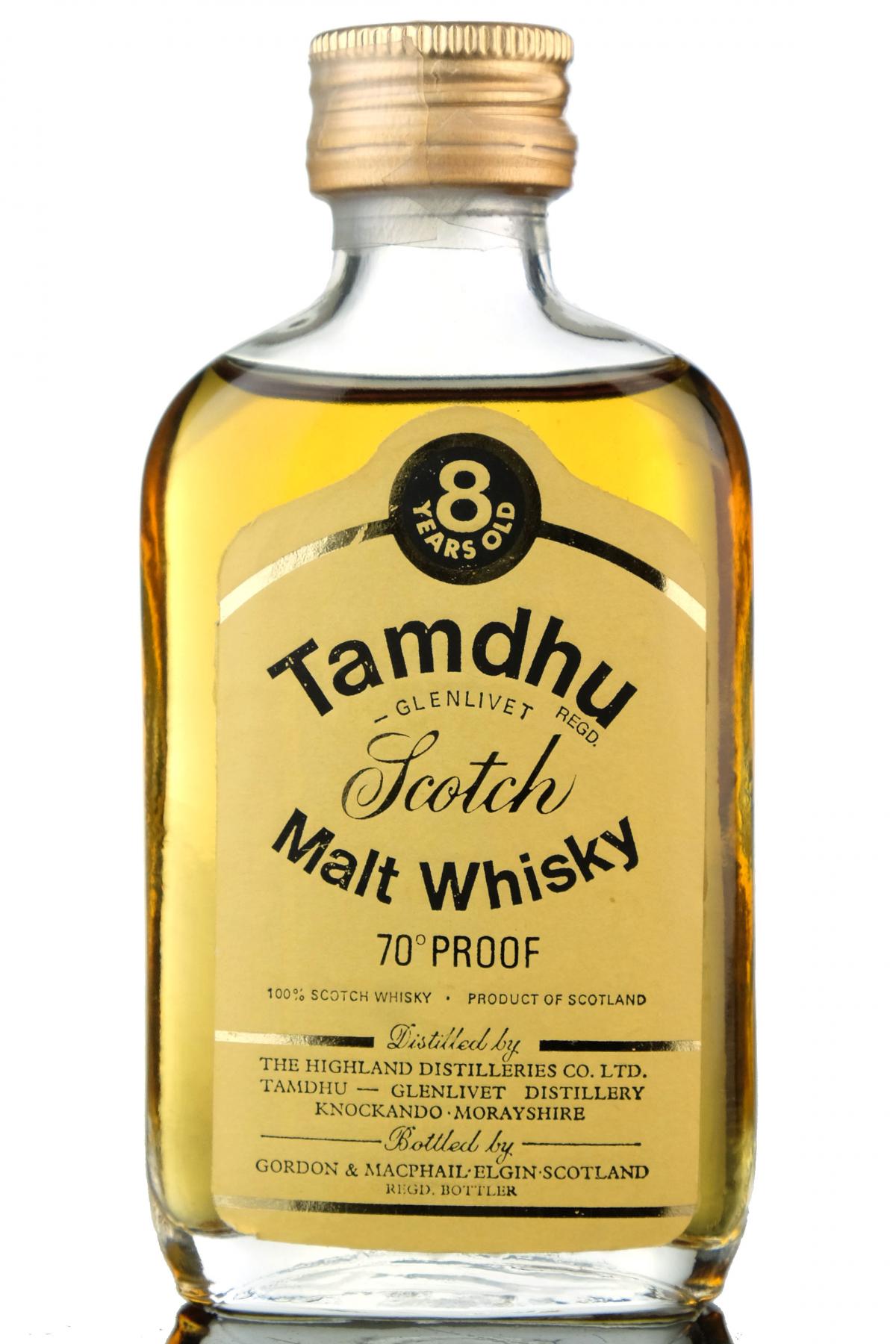 Tamdhu-Glenlivet 8 Year Old - 70 Proof - Gordon & MacPhail Miniature