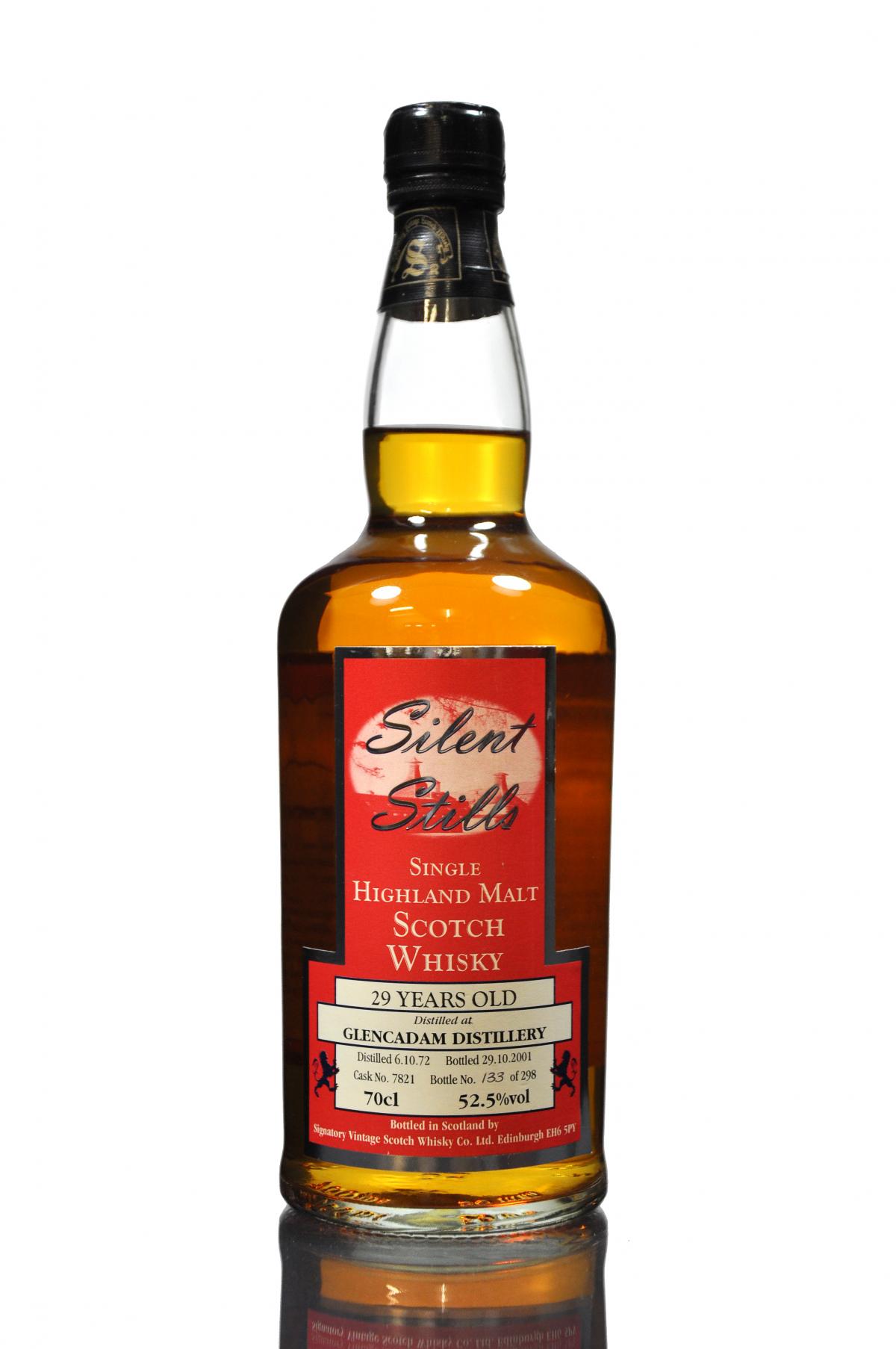 Glencadam 1972-2001 - 29 Year Old - Signatory Silent Stills - Single Cask 7821