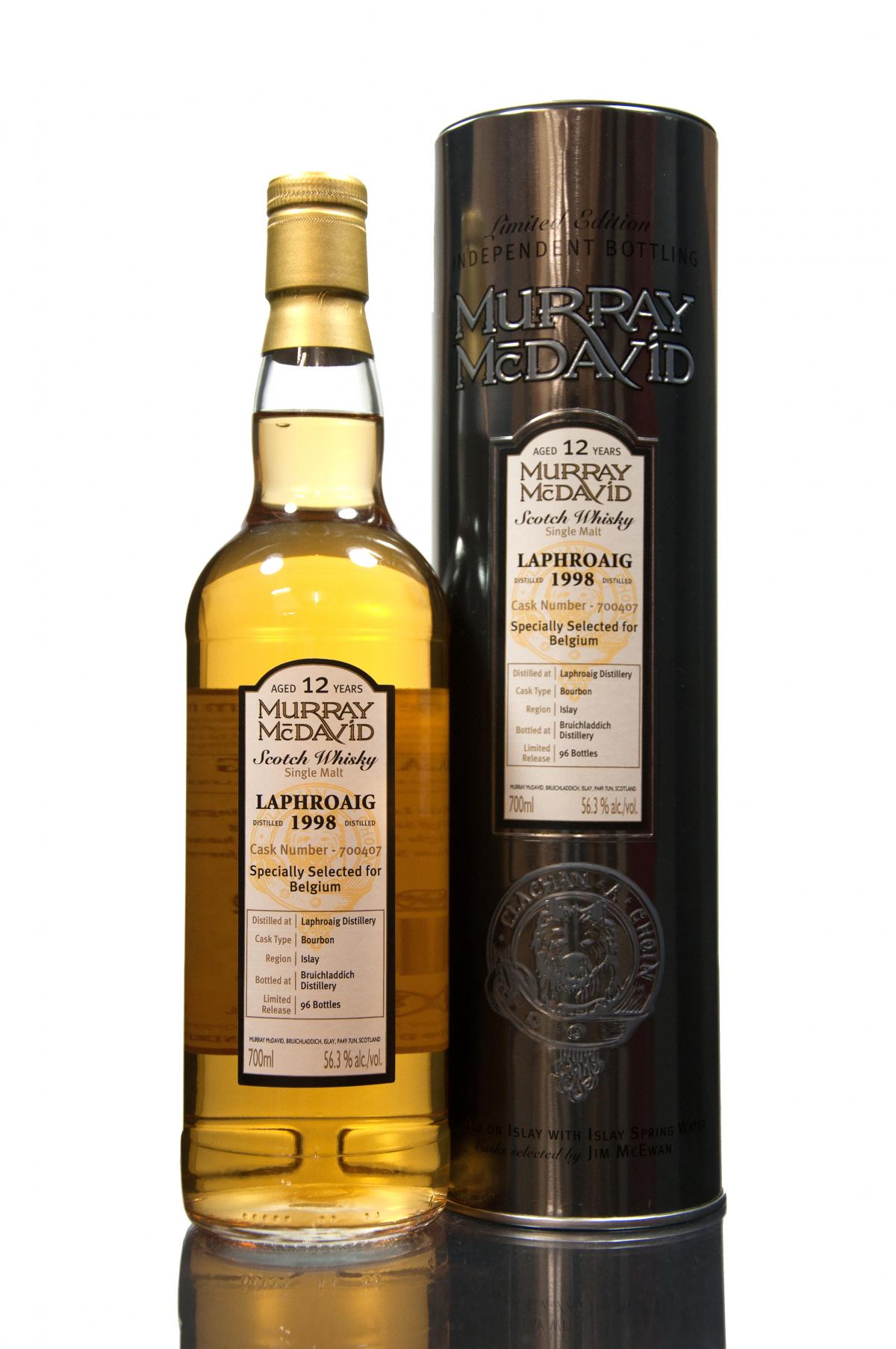 Laphroaig 1998 - 12 Year Old - Murray McDavid - 96 Bottles