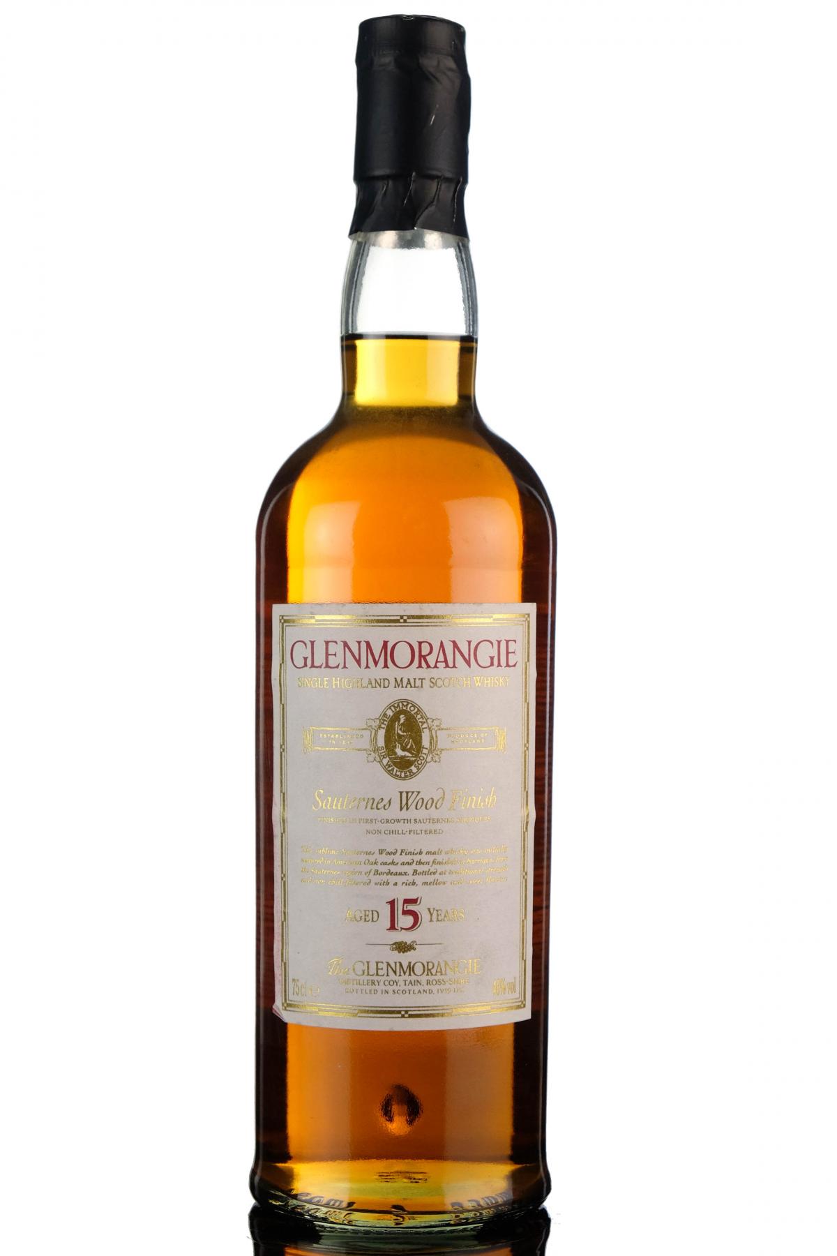 Glenmorangie 15 Year Old - Sauternes Wood Finish