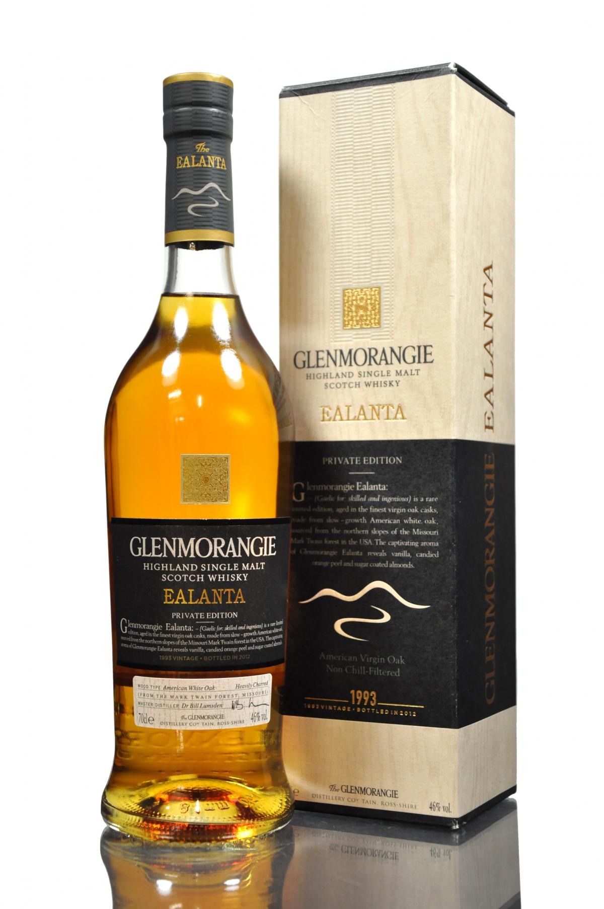Glenmorangie 1993-2012 - Ealanta Private Edition - 4th release