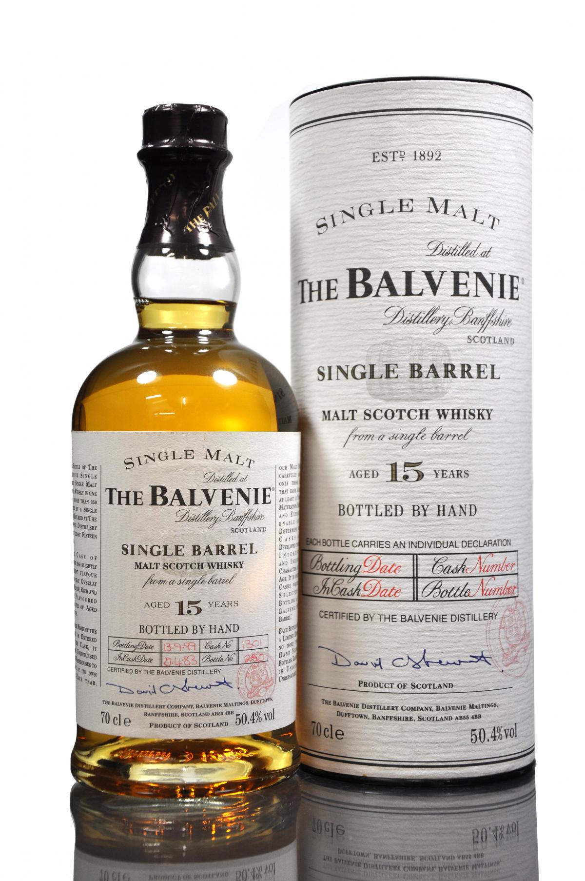 Balvenie 1983-1999 - 15 Year Old - Single Barrel 1301