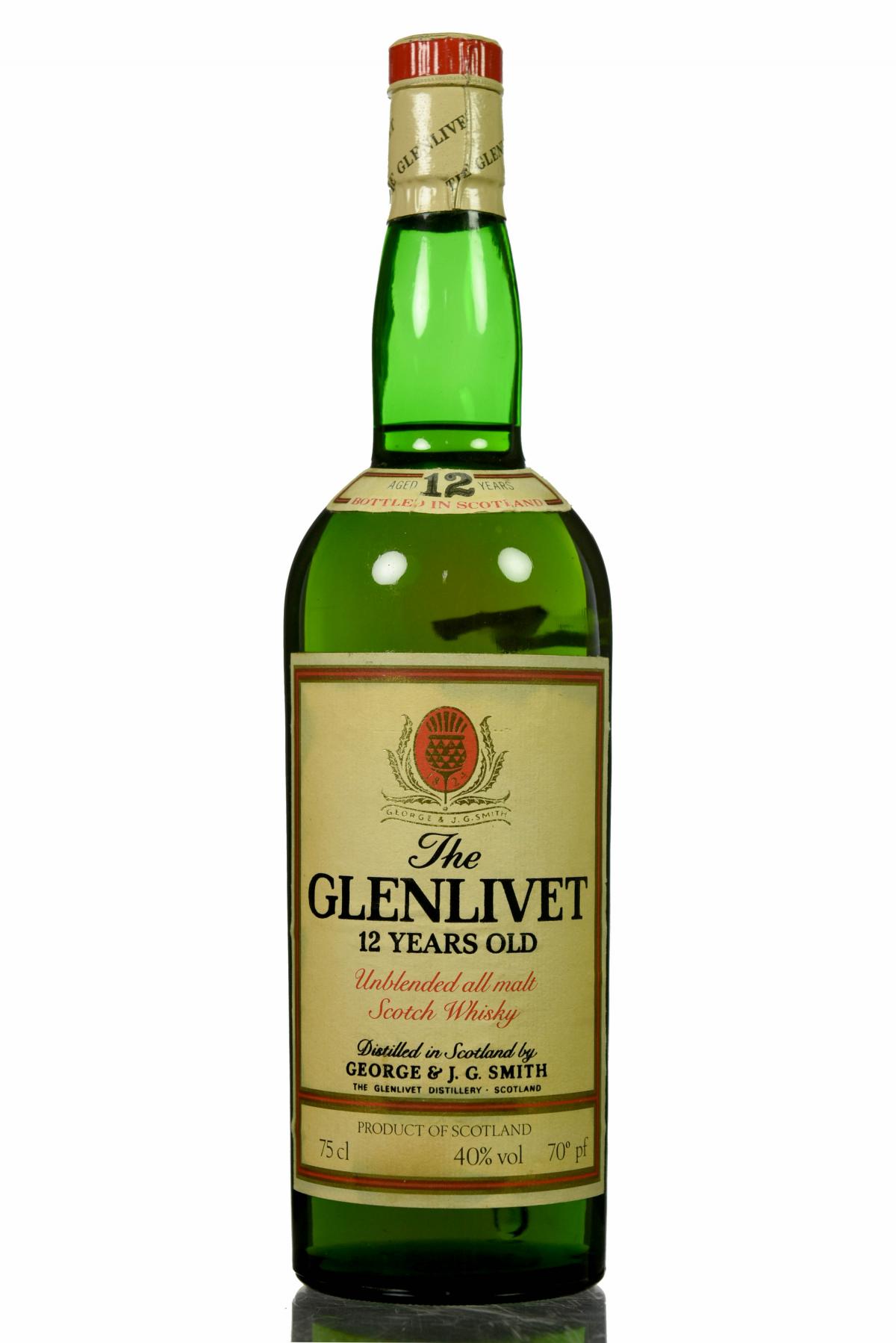 Glenlivet 12 Year Old - Late 1970s