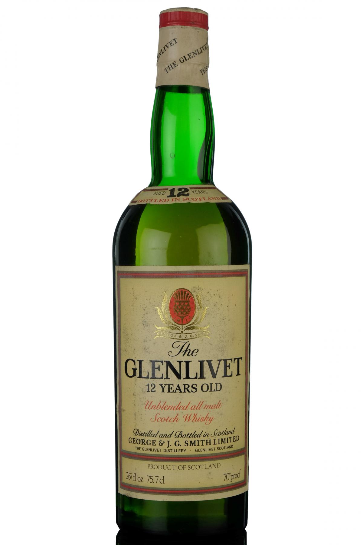 Glenlivet 12 Year Old - Late 1970s