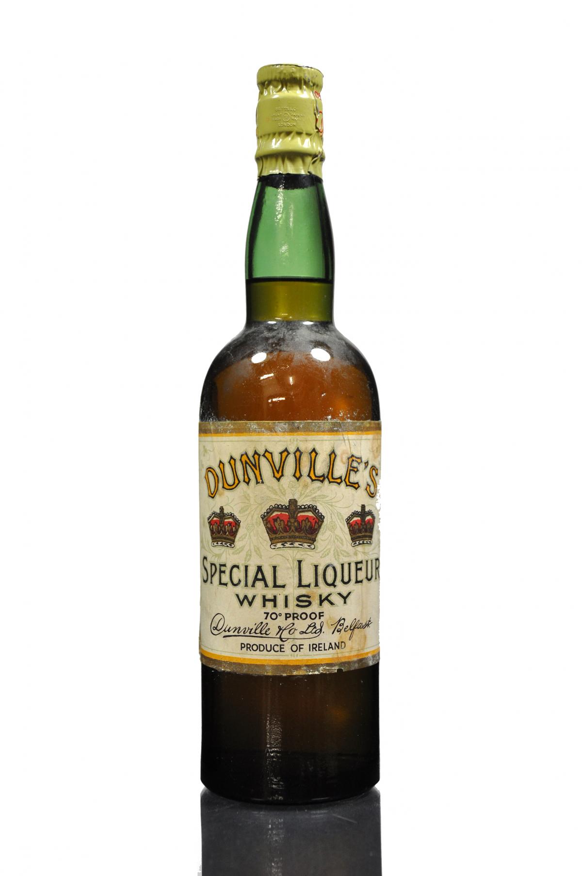 Dunvilles Three Crowns Irish Whiskey - Rotation 1948