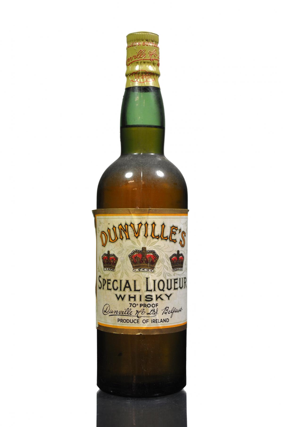 Dunvilles Three Crowns Irish Whiskey - Rotation 1948