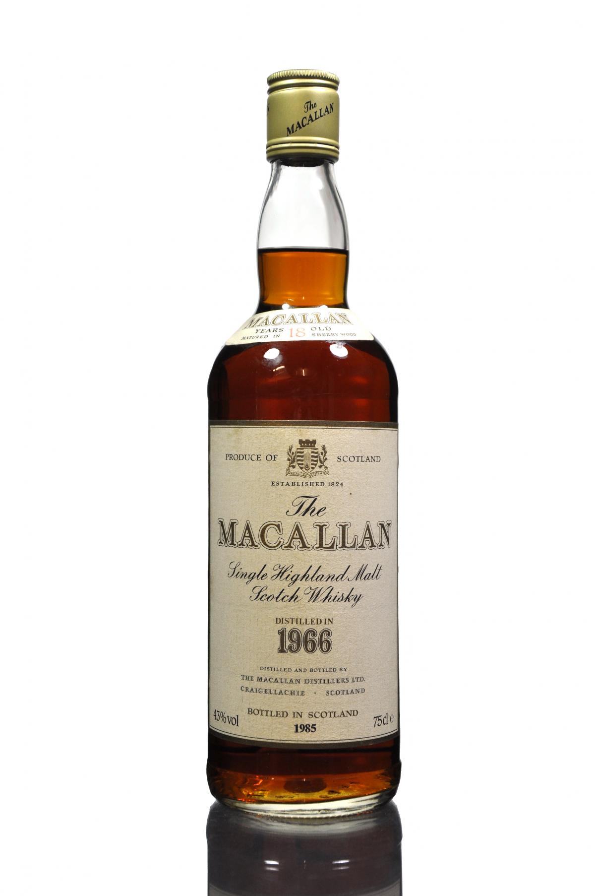 Macallan 1966-1985 - 18 Year Old