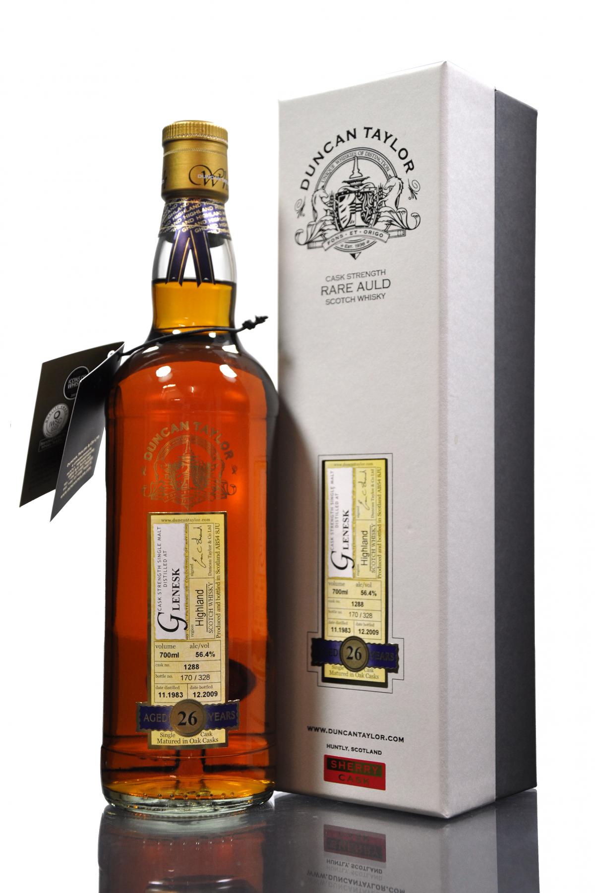 Glenesk 1983-2009 - 26 Year Old - Duncan Taylor - Rare Auld