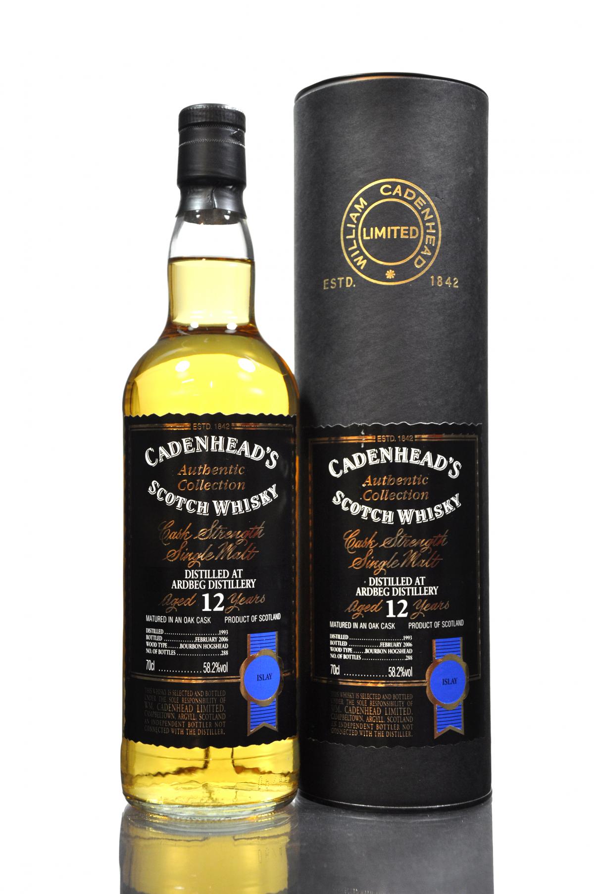 Ardbeg 1993-2006 - 12 Year Old - Cadenhead Authentic Collection