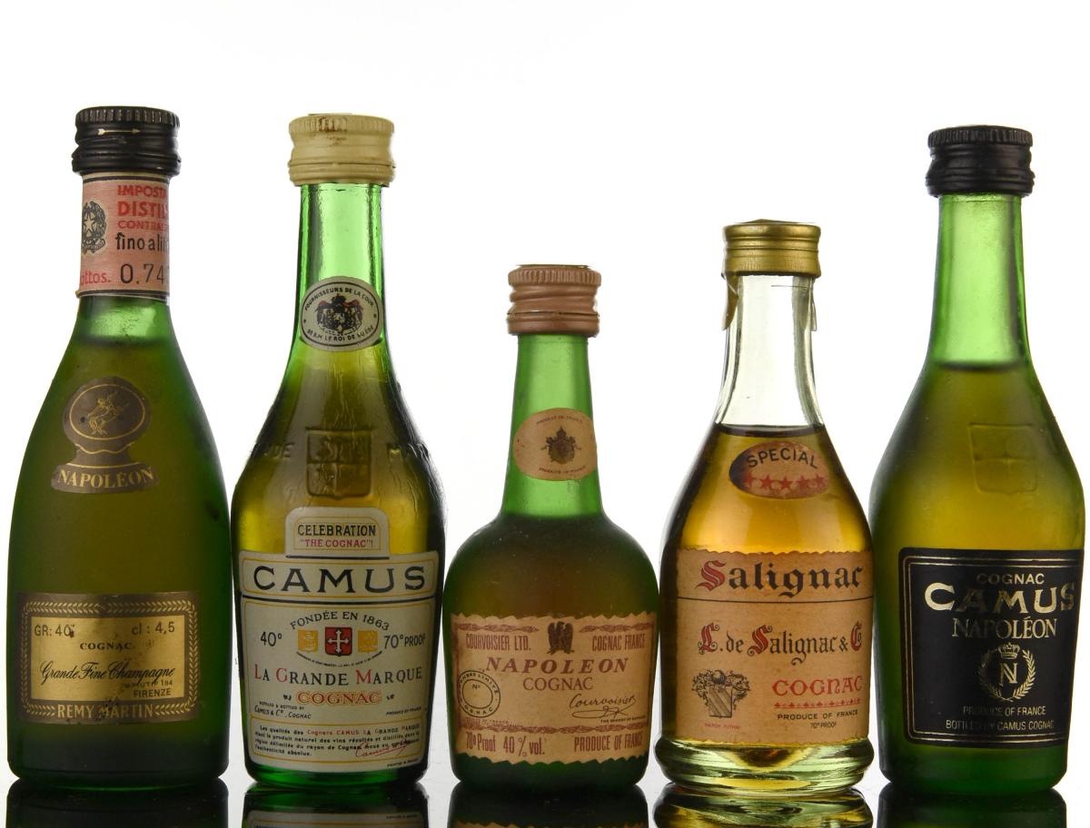 5 x Cognac Miniatures