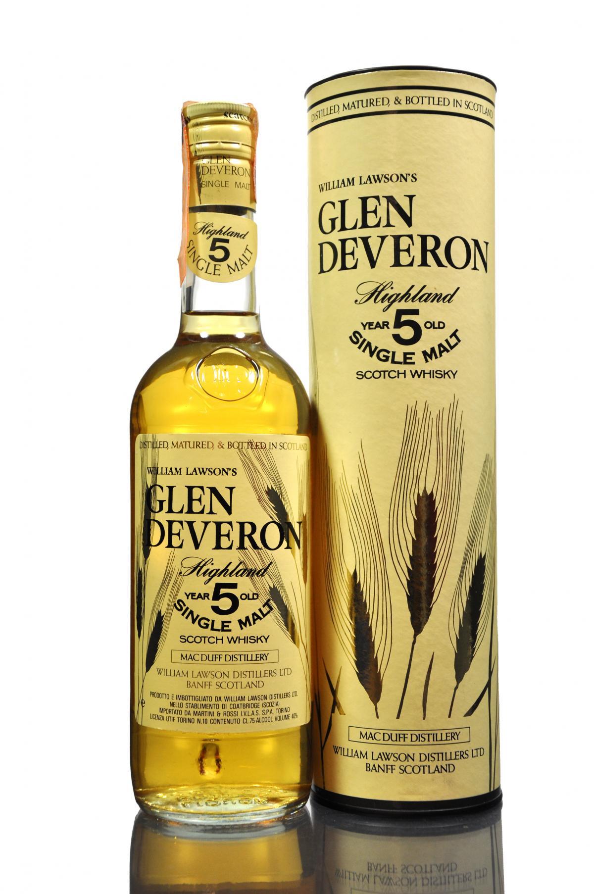 Glen Deveron 5 Year Old - 1980s