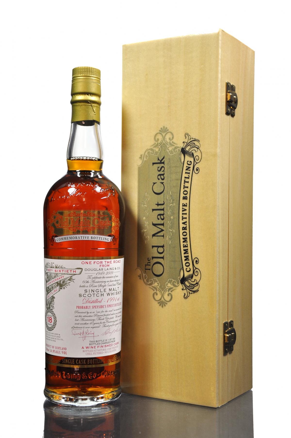 Probably Speysides Finest 1991-2009 - 18 Year Old - Douglas Laing - Old Malt Cask - 60th A