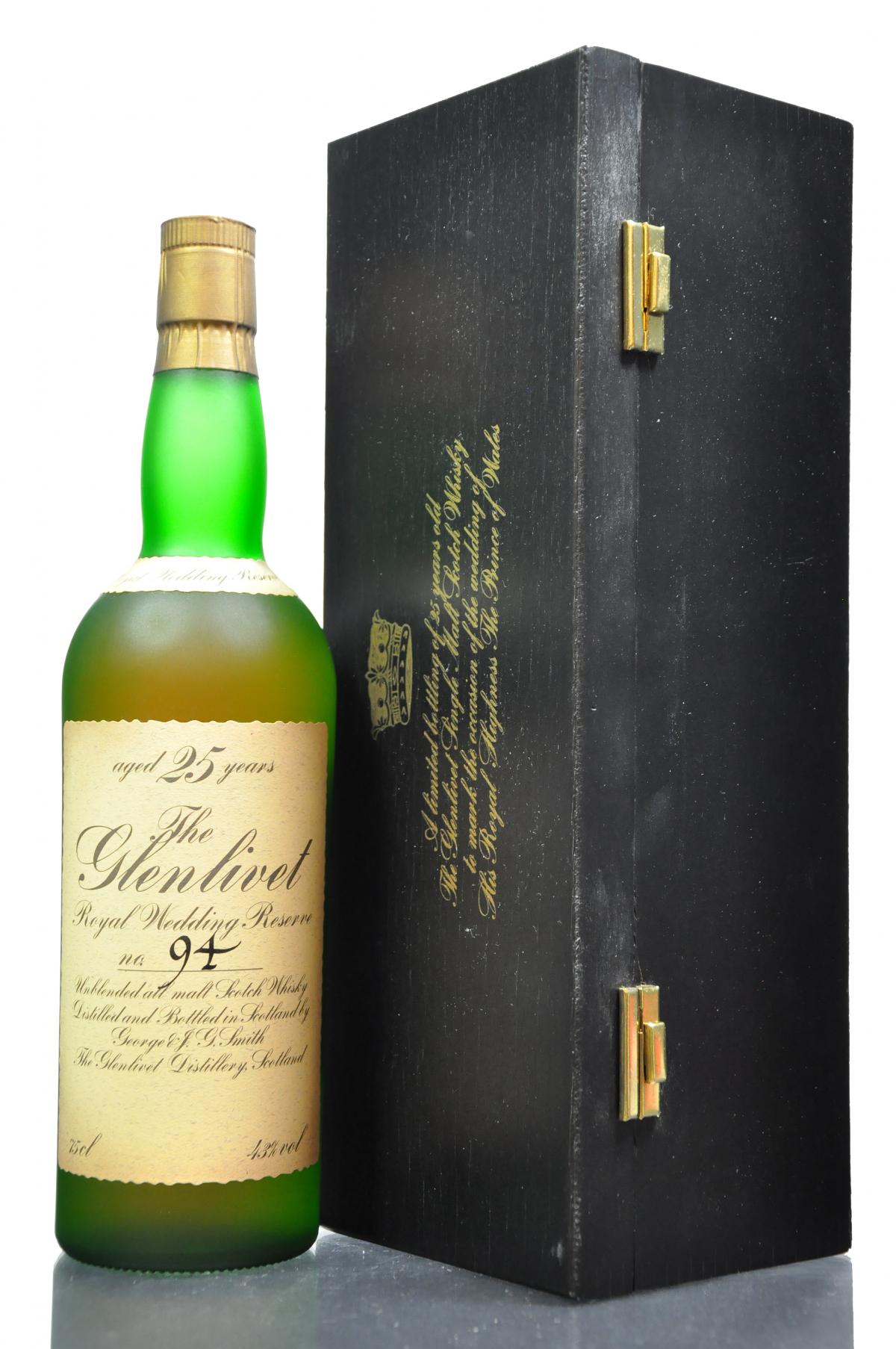 Glenlivet 25 Year Old - Royal Wedding