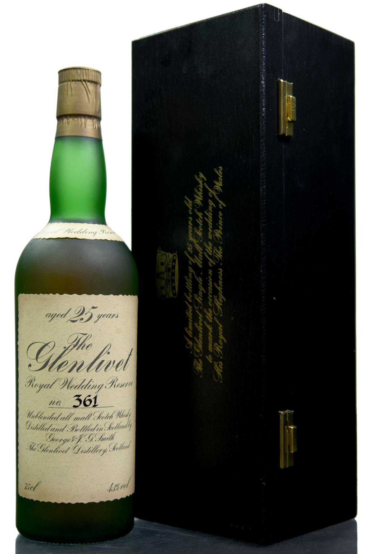 Glenlivet 25 Year Old - Royal Wedding