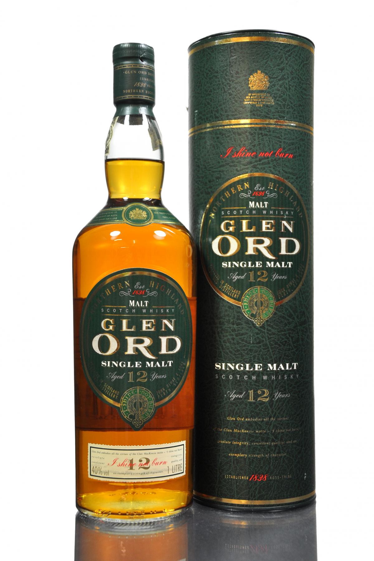 Glen Ord 12 Year Old - Circa 2000 - 1 Litre