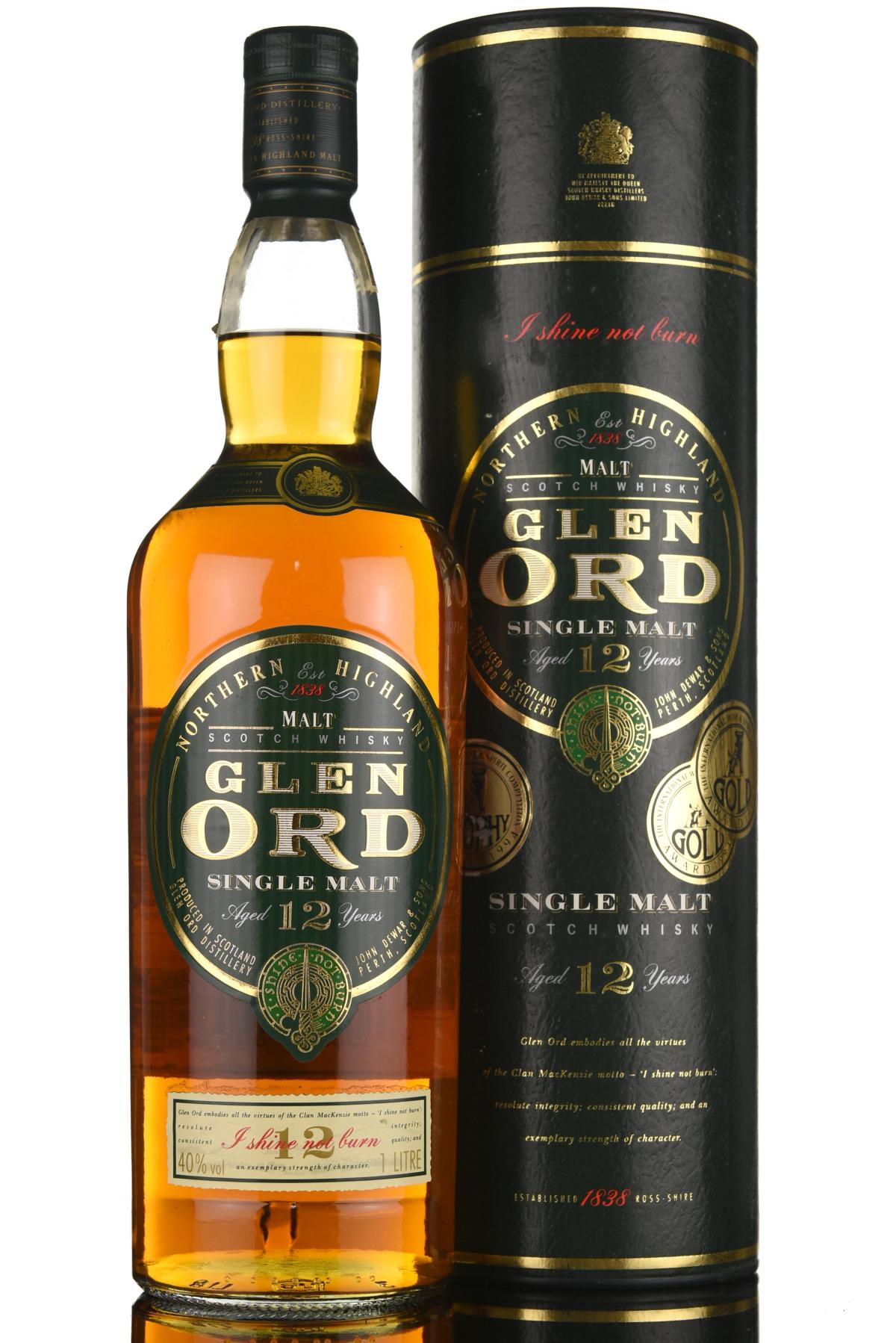 Glen Ord 12 Year Old - Circa 2000 - 1 Litre