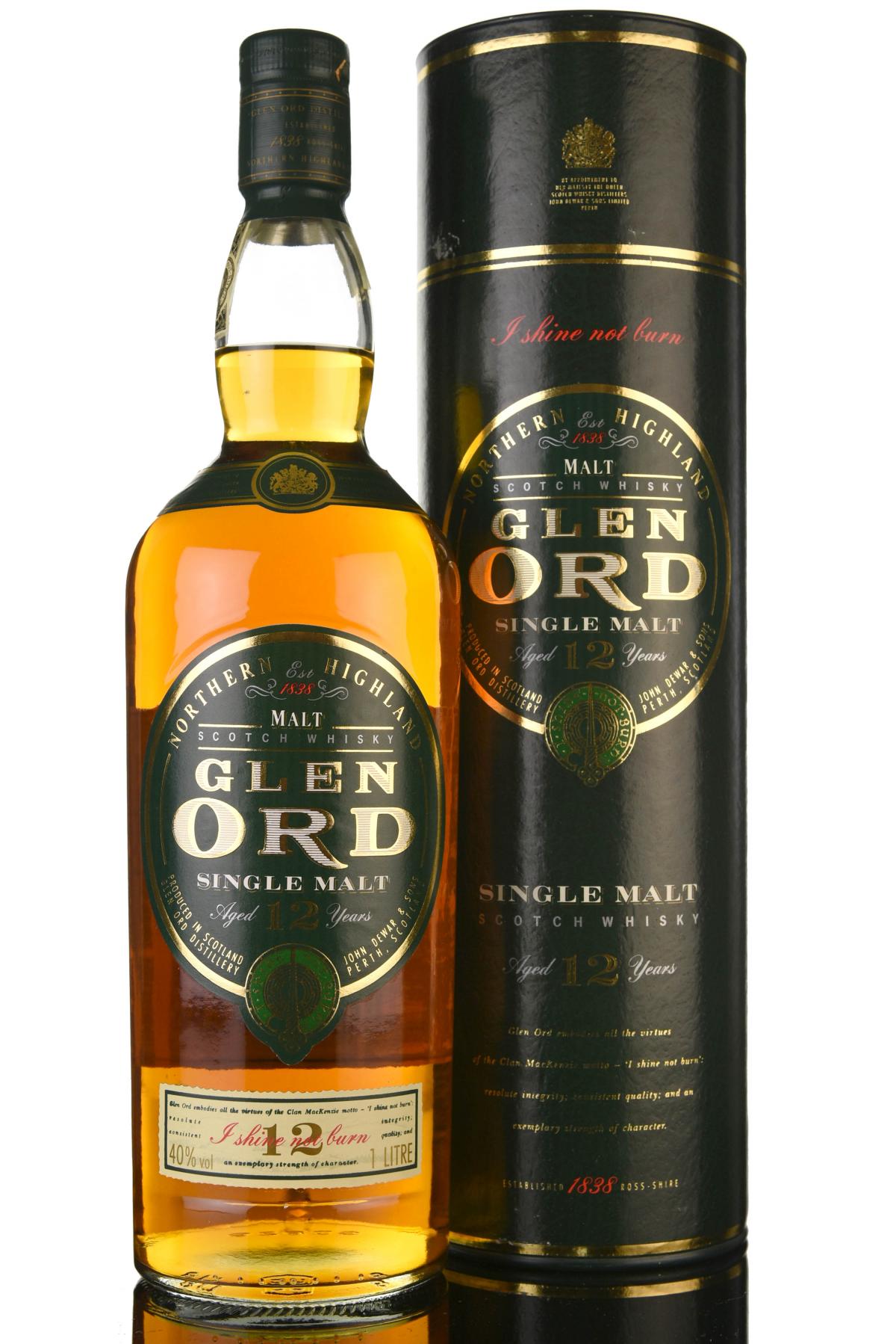 Glen Ord 12 Year Old - Circa 2000 - 1 Litre
