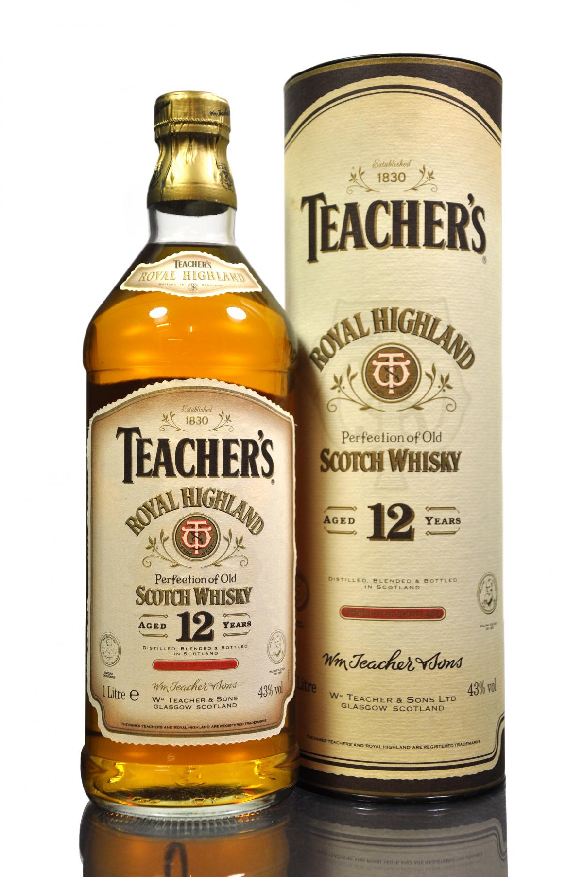 Teachers 12 Year Old - 1 Litre