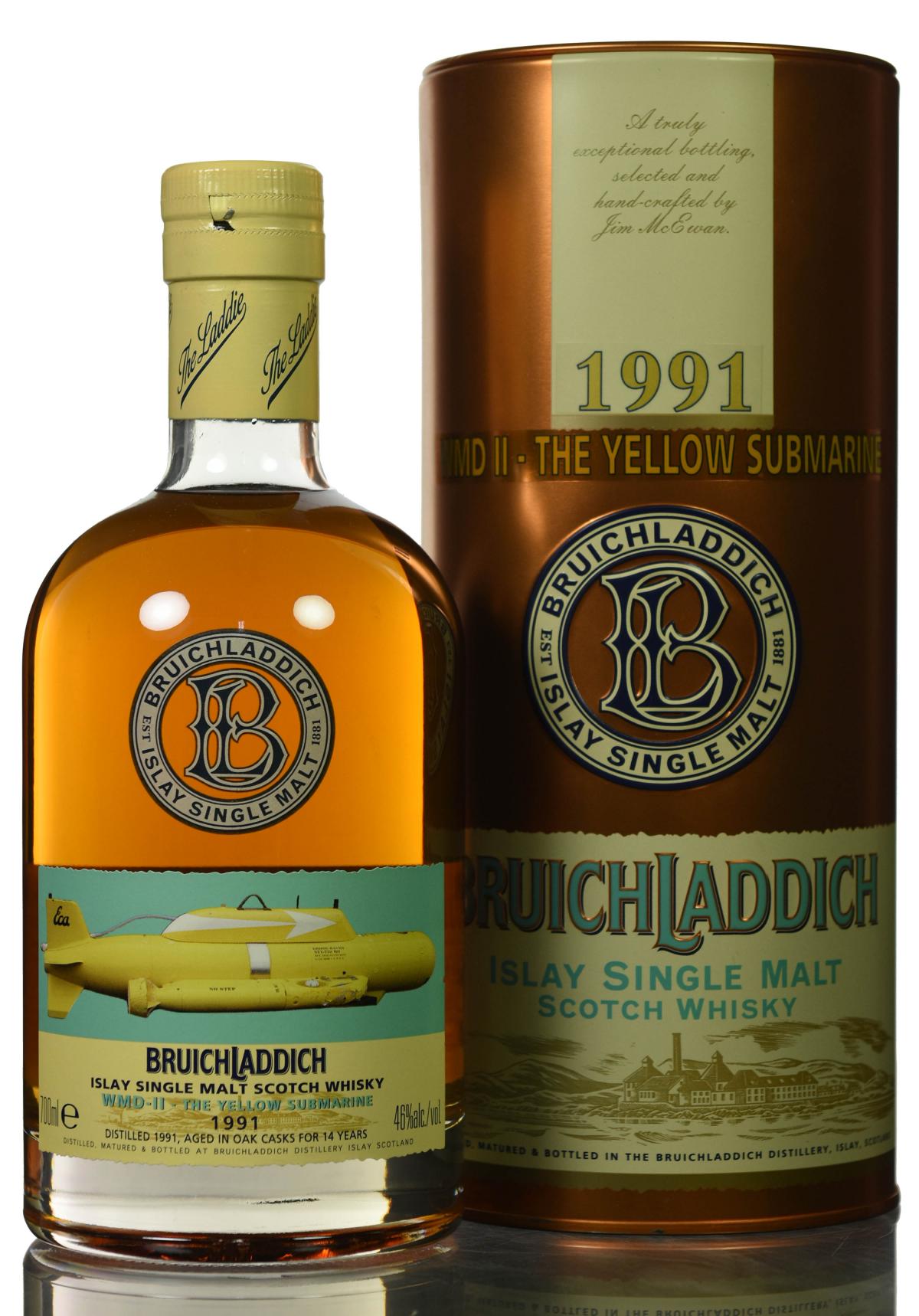 Bruichladdich 1991-2005 Yellow Submarine - WMD 2 - 1st Edition