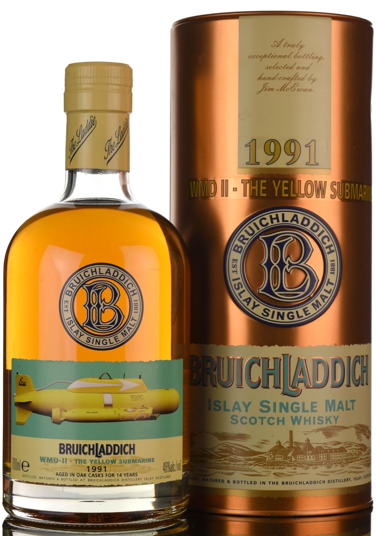 Bruichladdich 1991-2005 Yellow Submarine - WMD 2 - 1st Edition