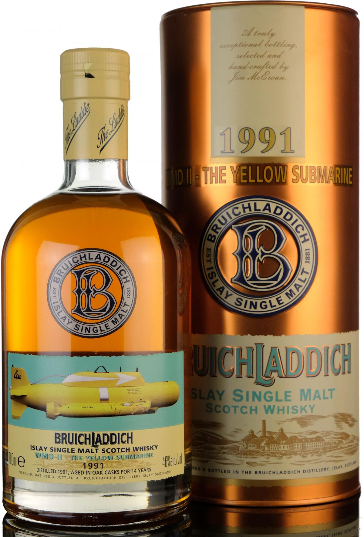 Bruichladdich 1991-2005 Yellow Submarine - WMD 2 - 1st Edition