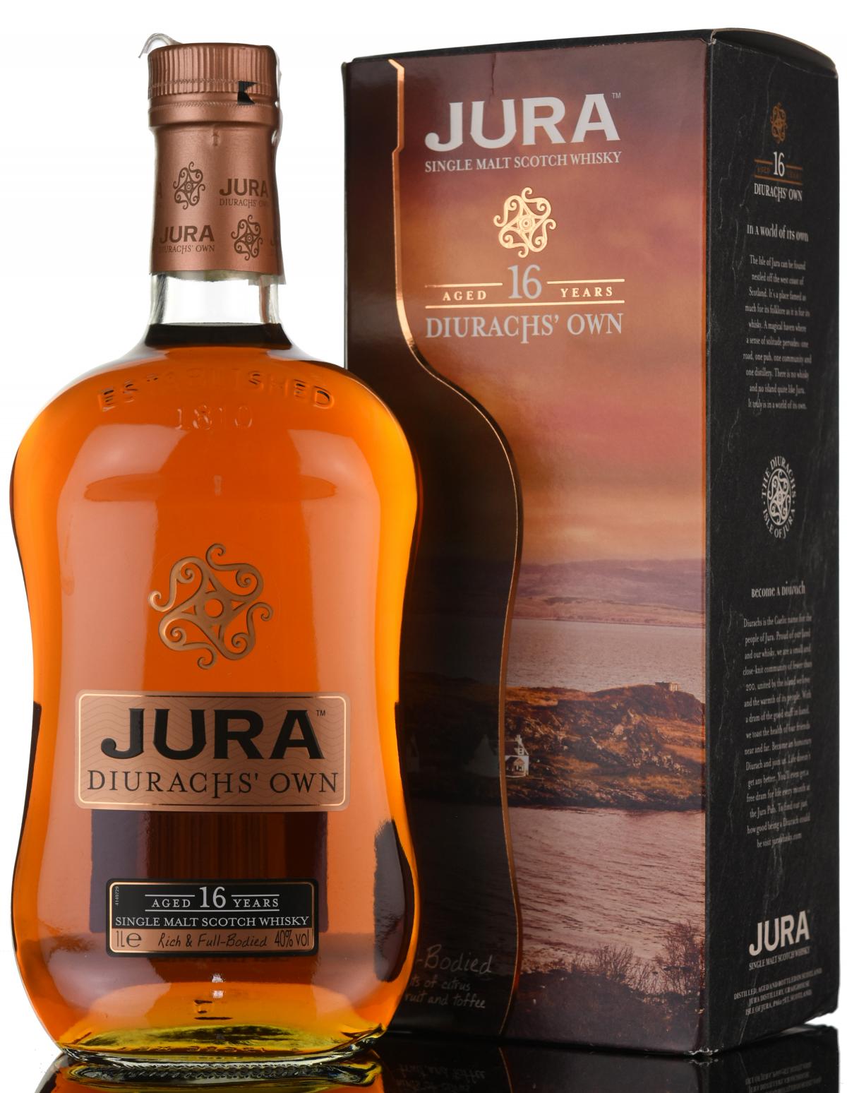 Isle Of Jura 16 Year Old - Diurachs Own - 1 Litre
