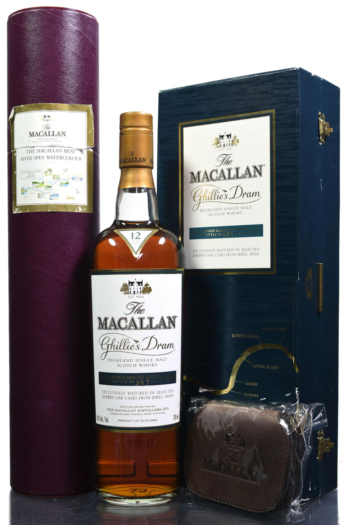 Macallan Ghillies Dram - With Print And Fly Pouch