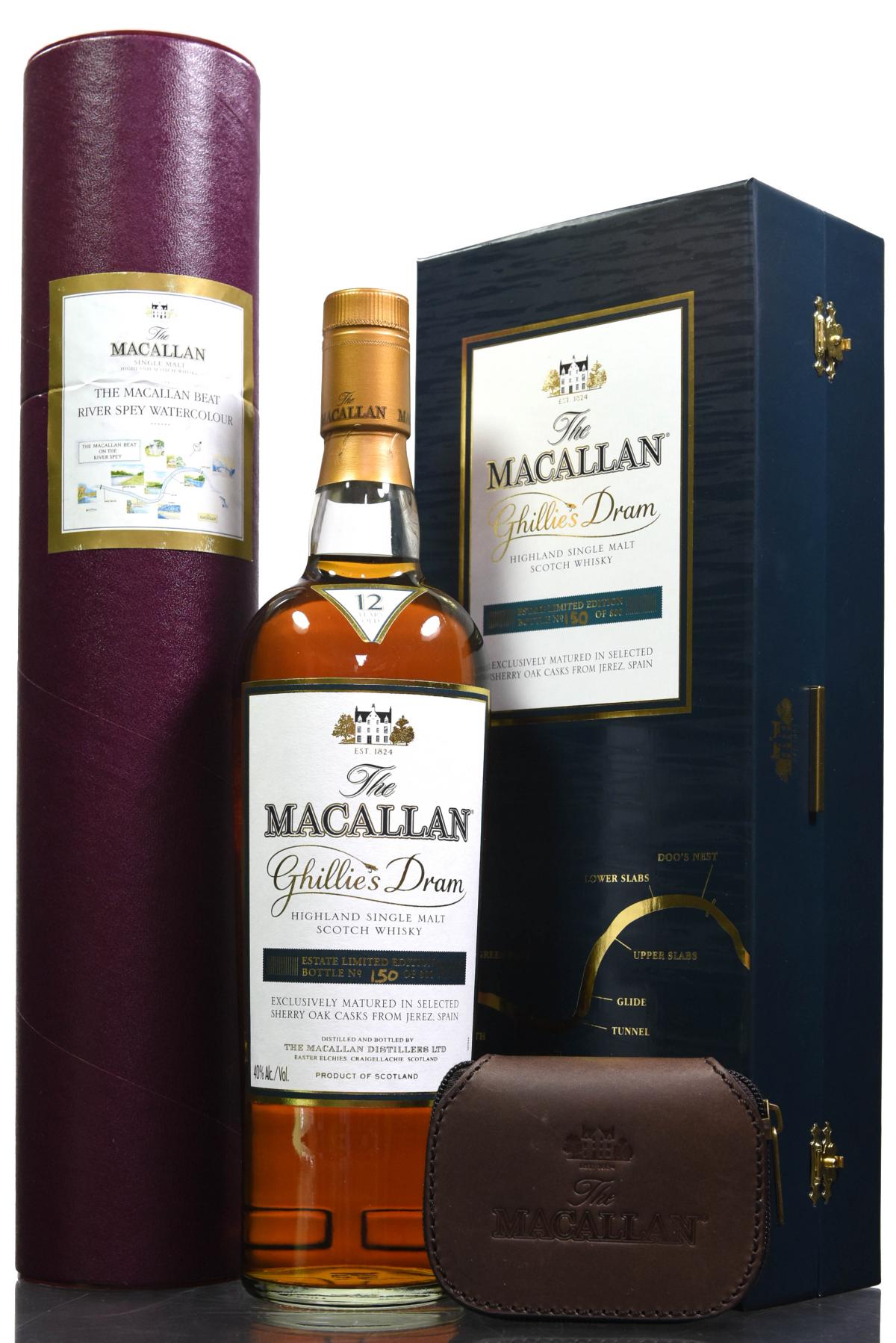 Macallan Ghillies Dram - With Print And Fly Pouch