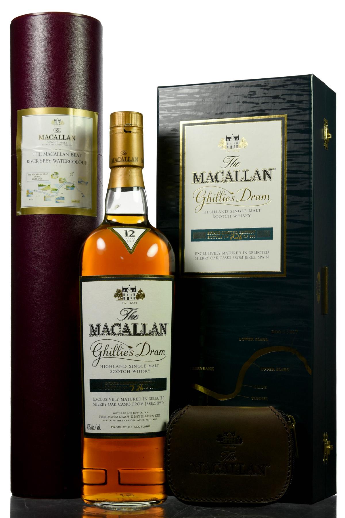 Macallan Ghillies Dram - With Print And Fly Pouch