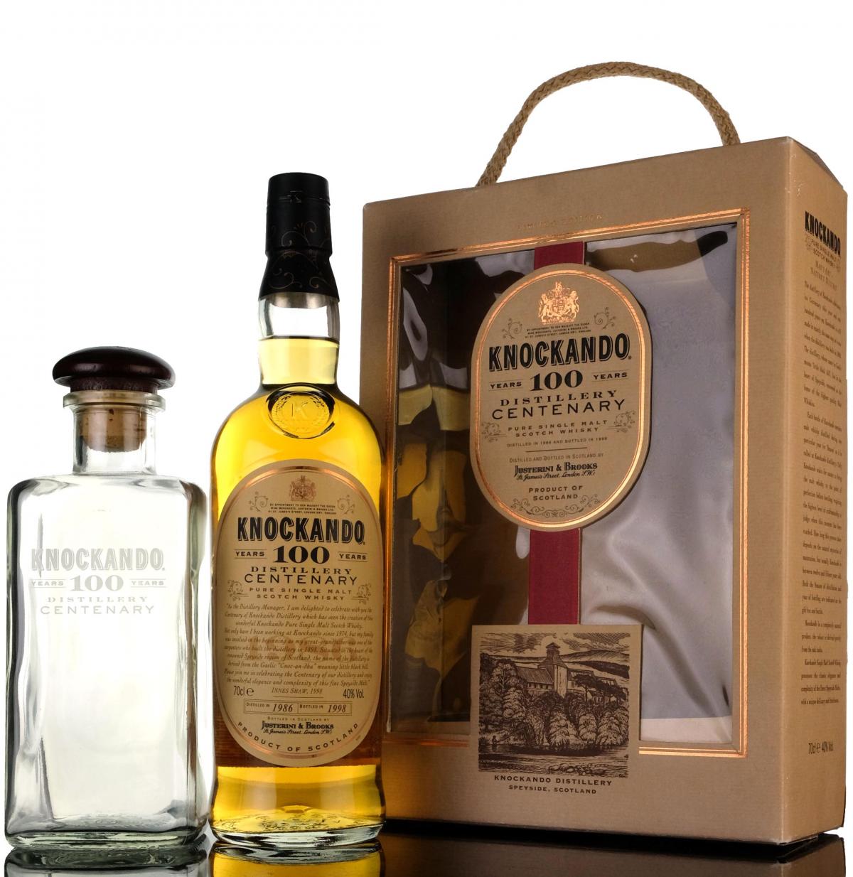 Knockando 1986-1998 - Distillery Centenary - Presentation Set