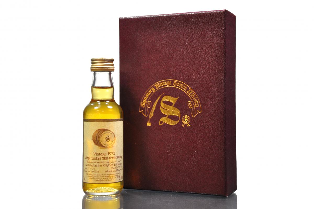 Killyloch 1972-1994 - 22 Year Old - Signatory Vintage Miniature