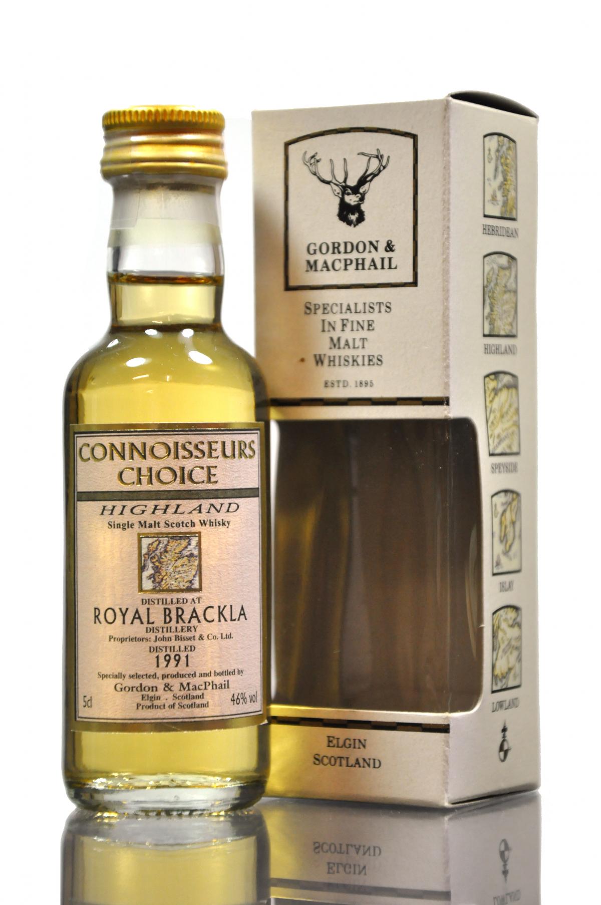 Royal Brackla 1991 - Connoisseurs Choice Miniature