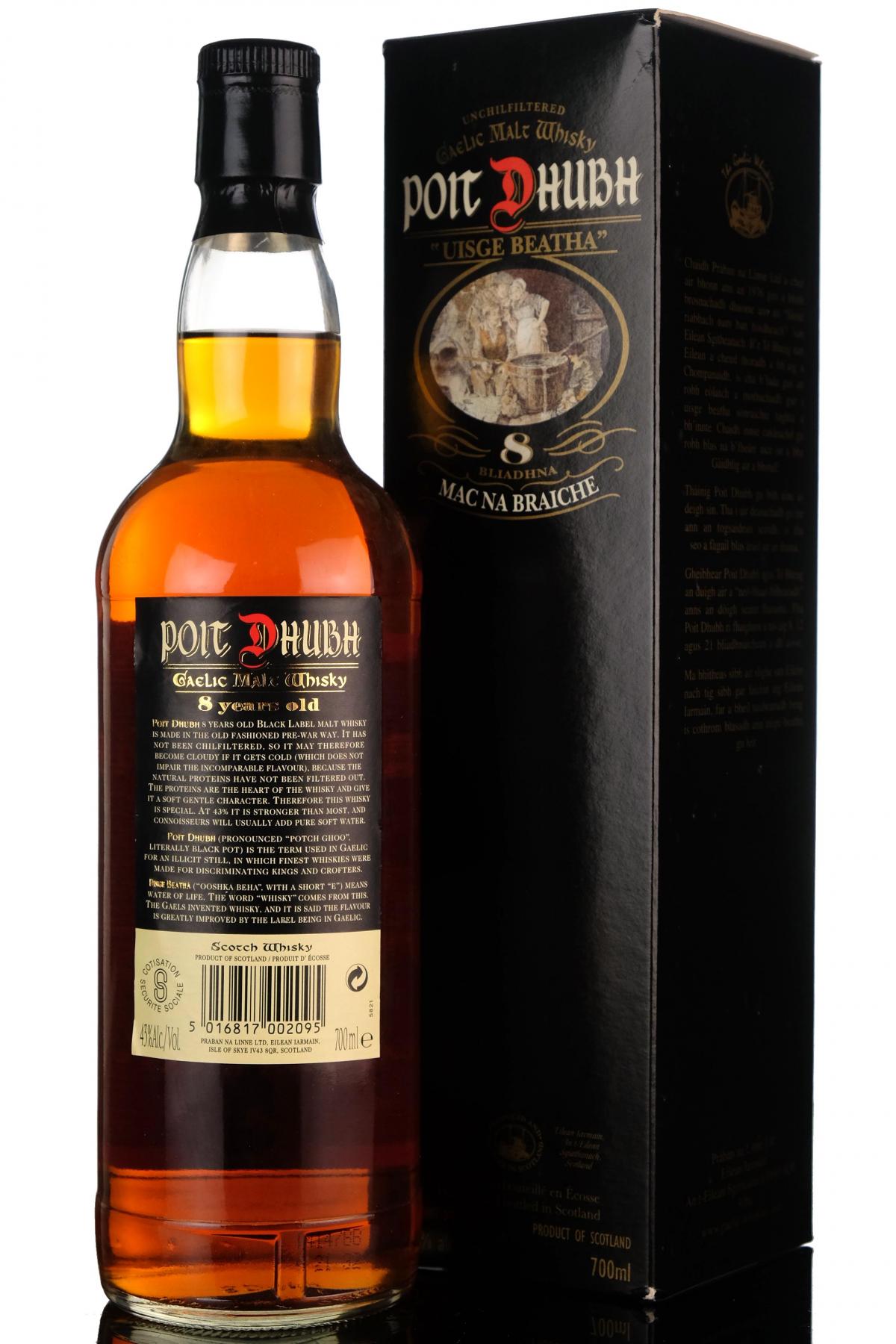 Poit Dhubh 8 Year Old