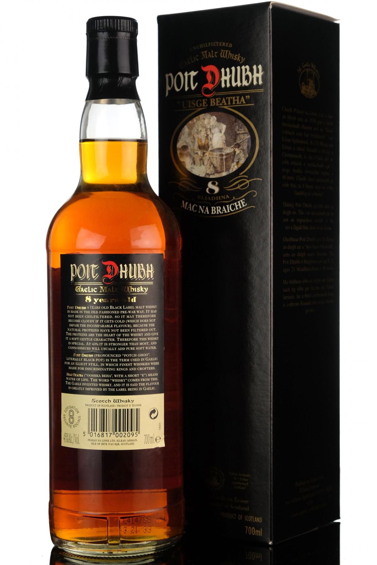 Poit Dhubh 8 Year Old