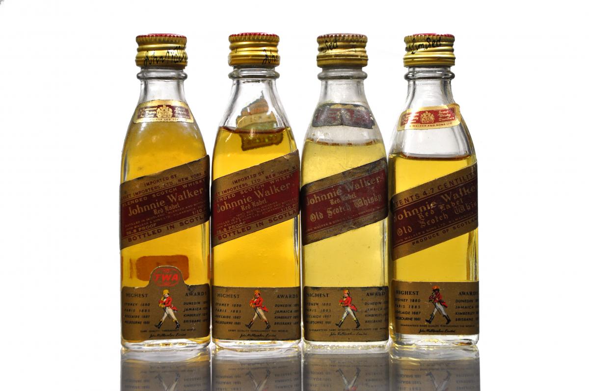 4 x Johnnie Walker