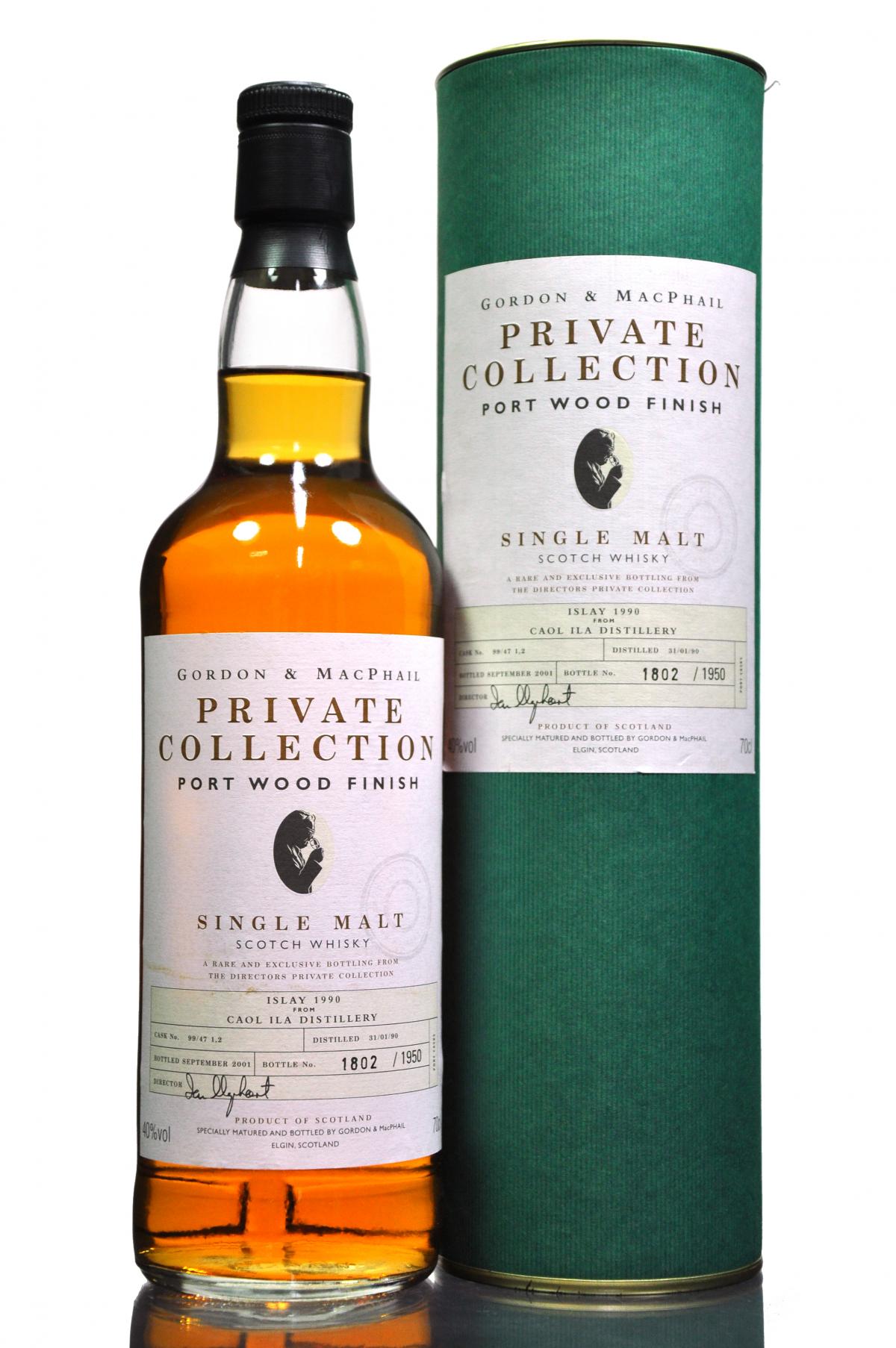 Caol Ila 1990-2001 - Private Collection - Port wood Finish