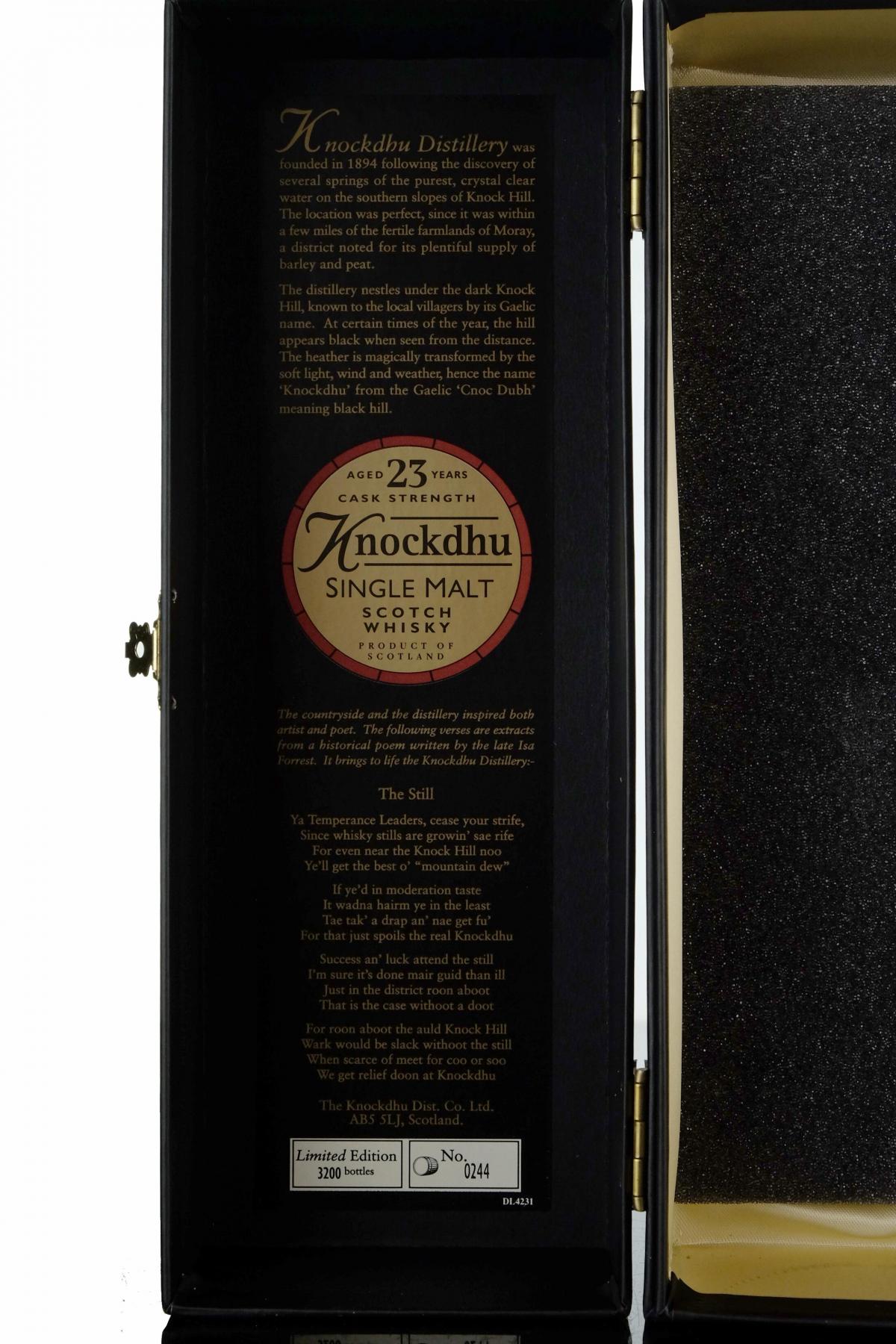 Knockdhu 23 Year Old - Cask Strength