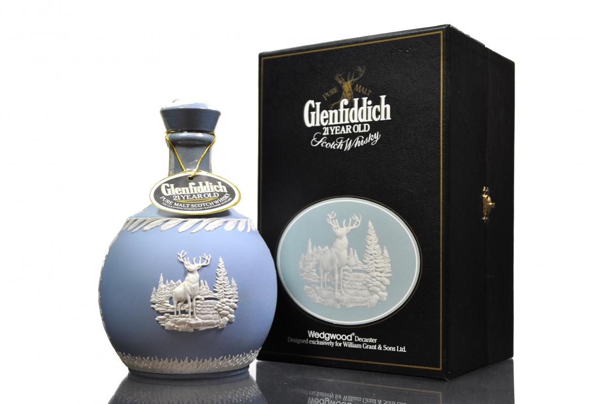 Glenfiddich 21 Year Old - Centenary Wedgwood Decanter 1987