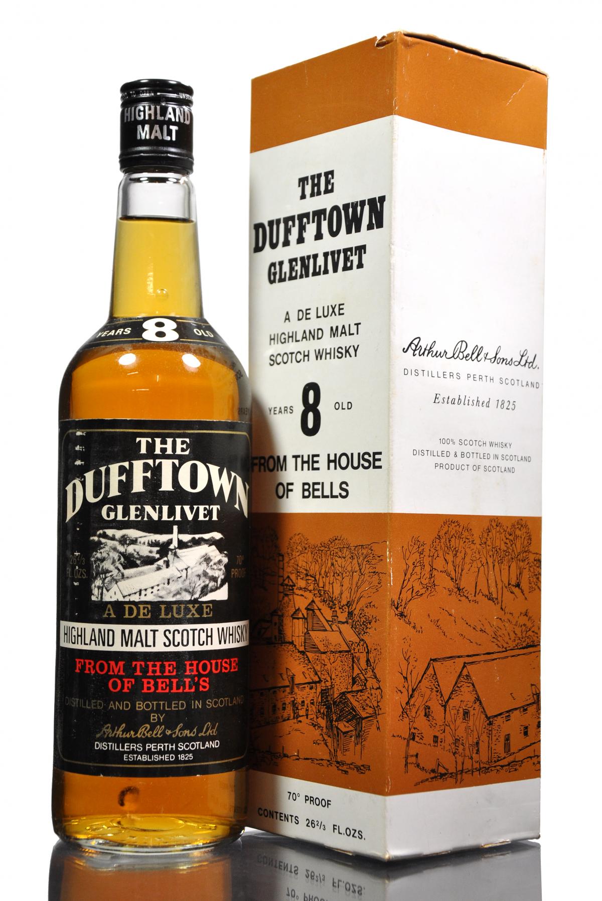 Dufftown-Glenlivet 8 Year Old - De Luxe - 1970s