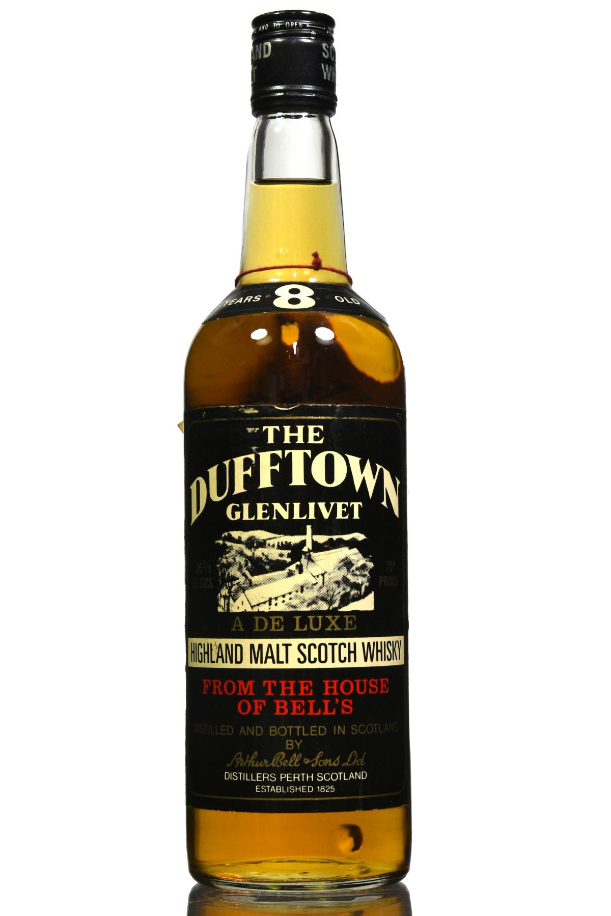 Dufftown-Glenlivet 8 Year Old - De Luxe - 1970s