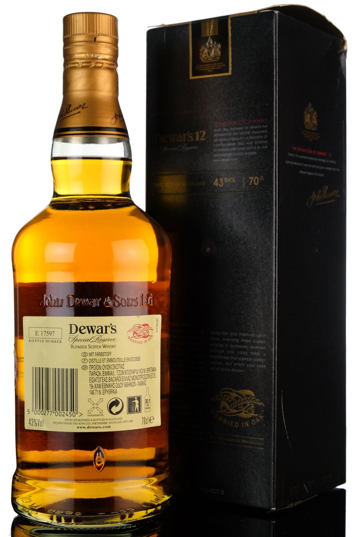 Dewars 12 Year Old