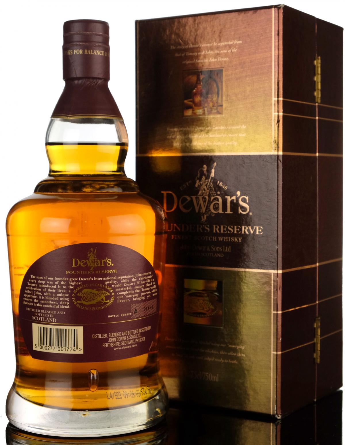 Dewars 18 Year Old - Founders Reserve