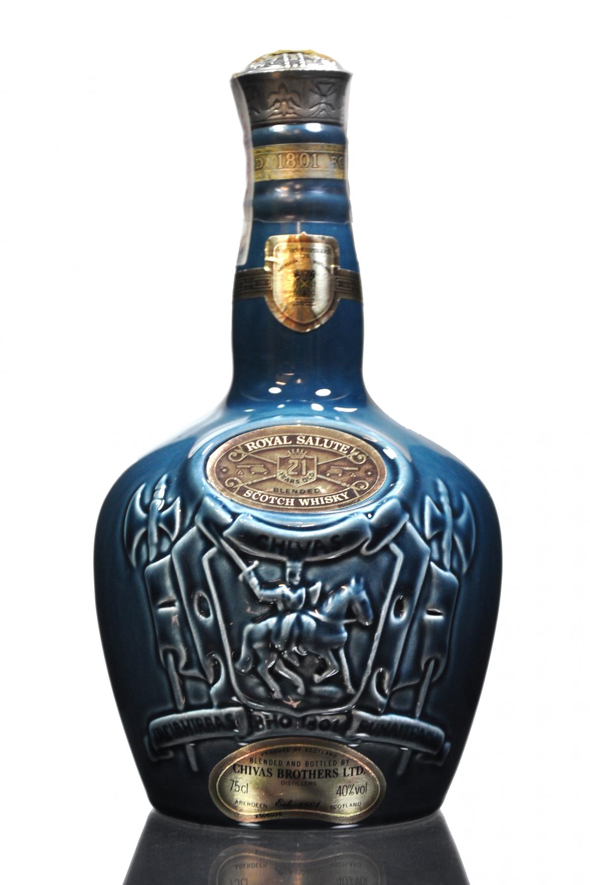 Royal Salute 21 Year Old - Blue Decanter