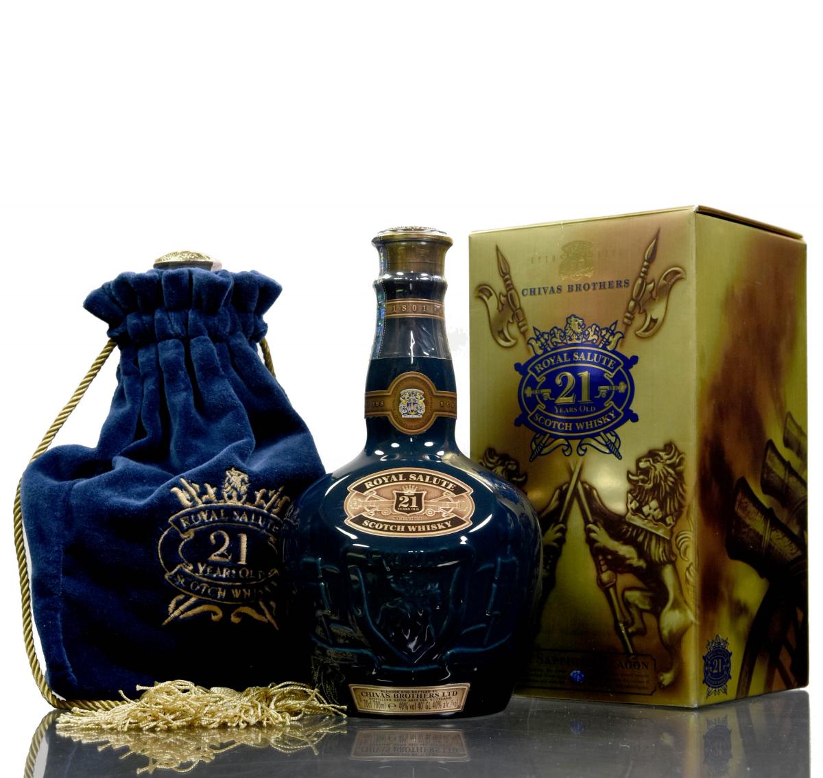 Royal Salute 21 Year Old - Blue Decanter