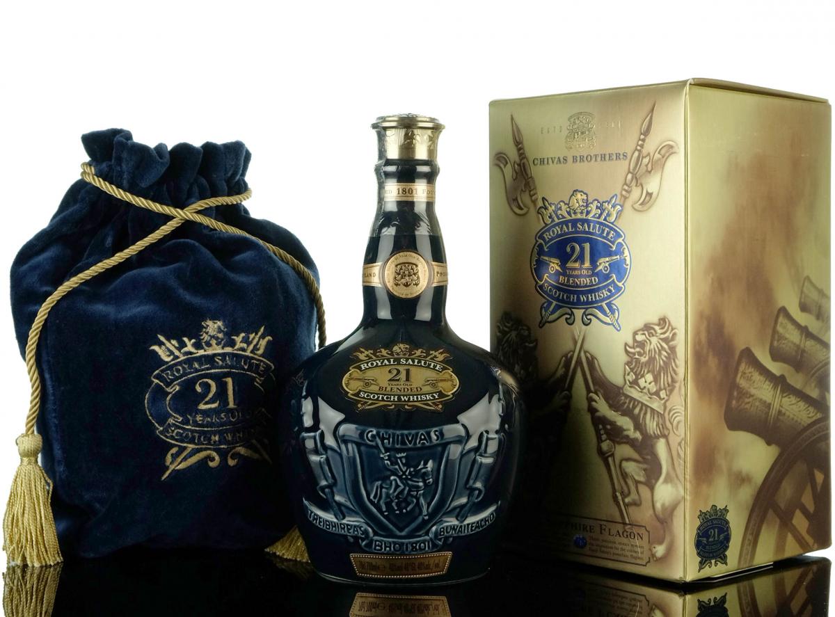 Royal Salute 21 Year Old - Blue Decanter