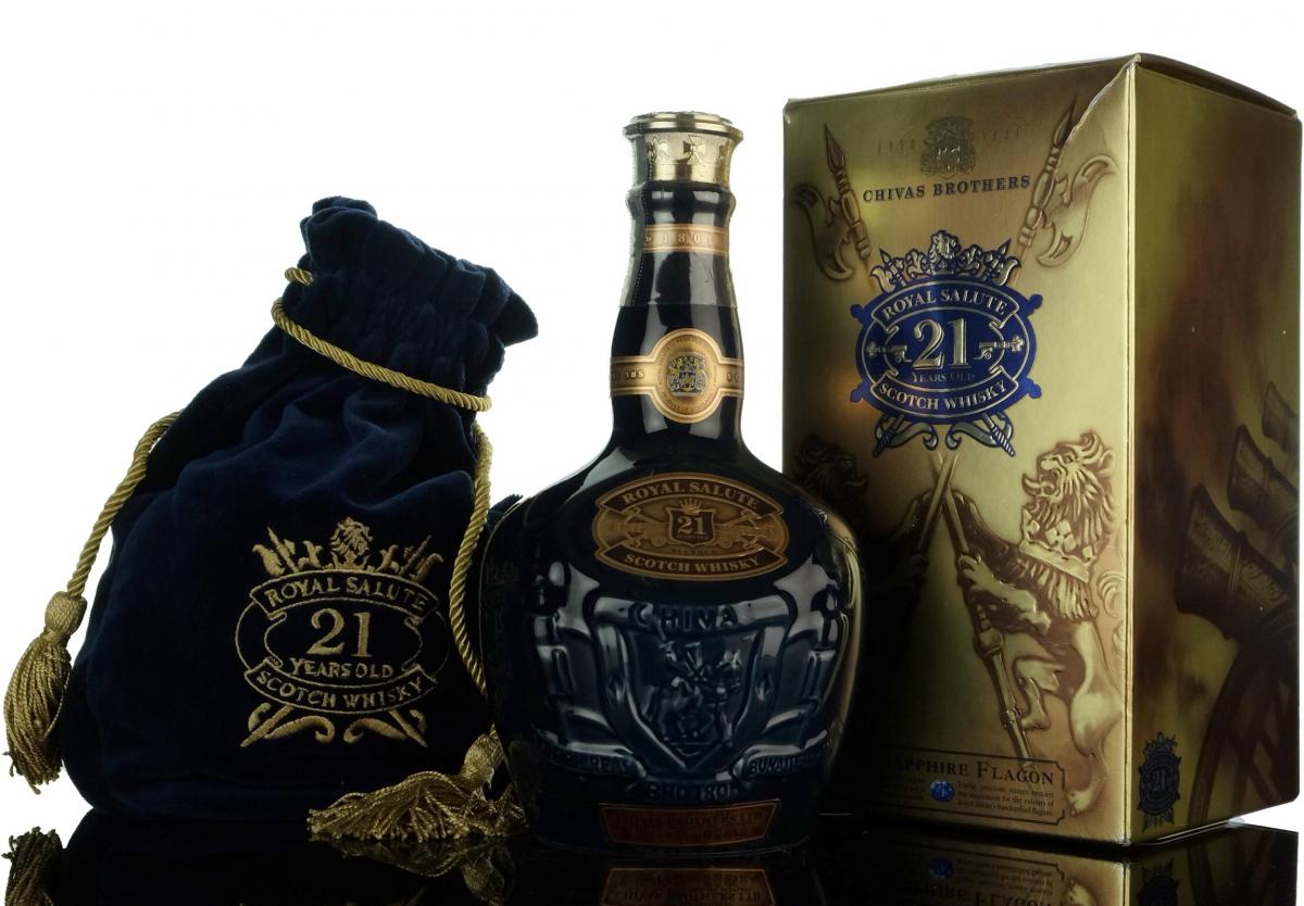 Royal Salute 21 Year Old - Blue Decanter