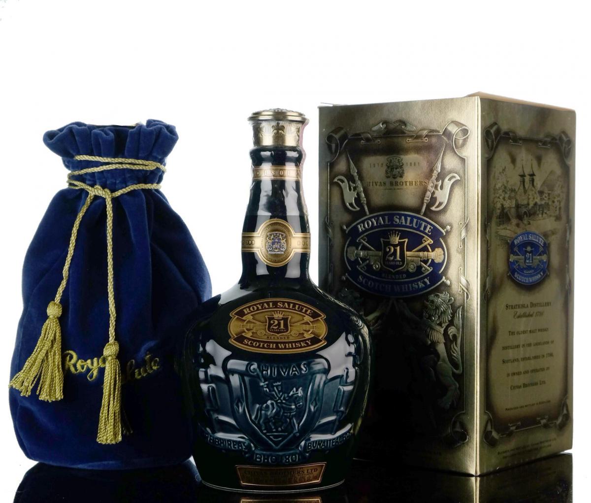 Royal Salute 21 Year Old - Blue Decanter